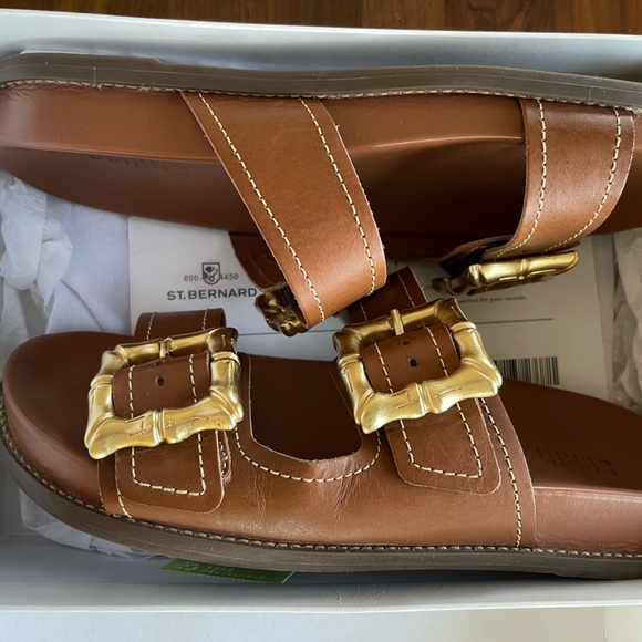 SCHUTZ Shoes - SCHUTZ Enola Slide Sandal in New Wood